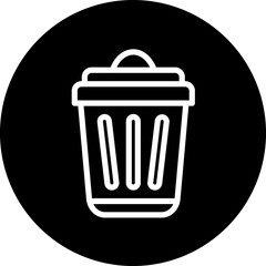 Trash Can vector icon style