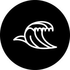 Wave vector icon style