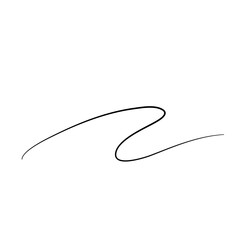 Hairline doodle stroke