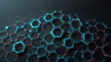 Health care and medical pattern innovation concept science background design. Abstract geometric hexagons shape medicine and science background