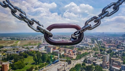 Great chains holding back a great city