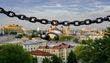 Great chains holding back a great city