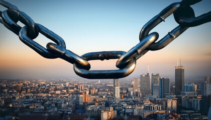 Great chains holding back a great city