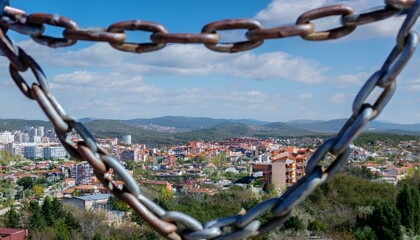 Great chains holding back a great city