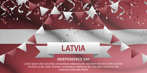 Latvia Independence Day background.