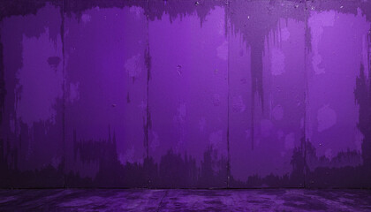 Digital painting of a purple concrete block wall with textured surface
