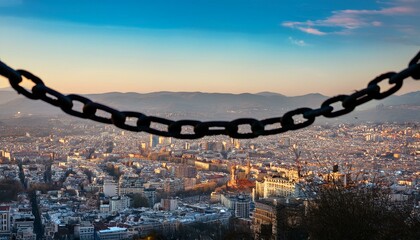 Great chains holding back a great city