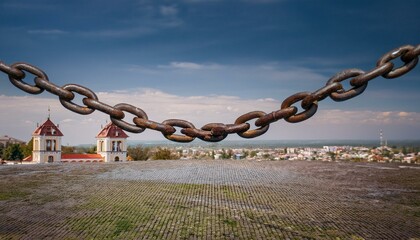 Great chains holding back a great city