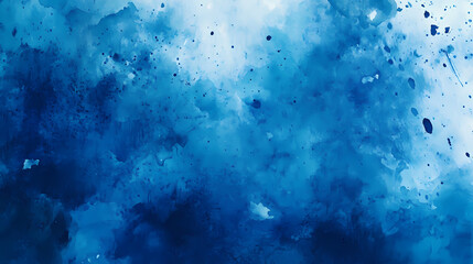 Obraz premium Abstract watercolor movement background. creative paint splatter effect. dark ink artistic design. blue watercolor texture in motion. vibrant artistic wallpaper. Ink Splatter. Illustration