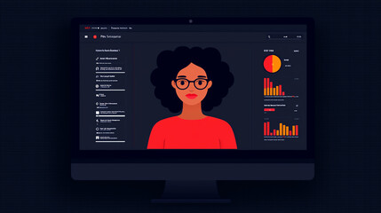 HR dashboard showing automated risk assessments for IT candidate background checks, cyber protection theme
