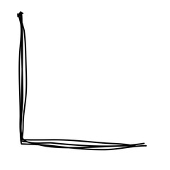 Hand drawn corner border
