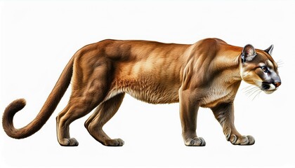 Obraz premium lion on white