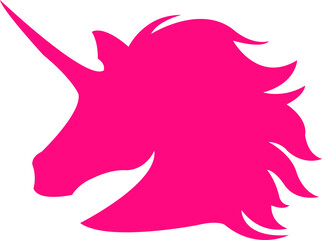 Fototapeta premium Unicorn clip art design on plain white transparent isolated background for card, shirt, hoodie, sweatshirt, apparel, card, tag, mug, icon, poster or badge