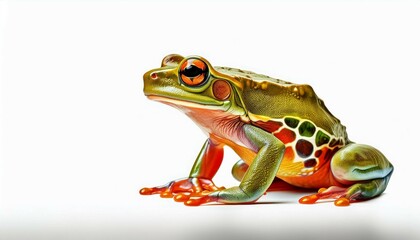 Obraz premium frog on white background