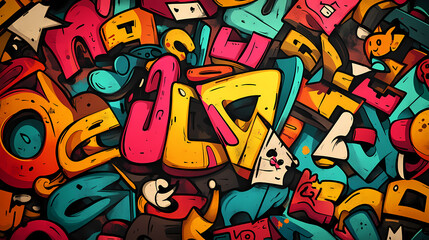 Obraz premium graffiti on wall