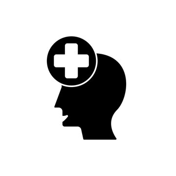recommend clip art: mental health concept line icon. Simple element illustration. mental health concept outline symbol design.