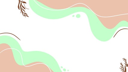 The green gradient background creates a fresh and calm atmosphere. The gradient blends from light green at the top to dark green at the bottom, creating visual depth