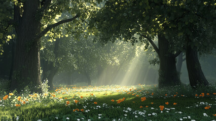 Obraz premium Embrace Tranquility: Nature-Inspired Design for Daily Calm