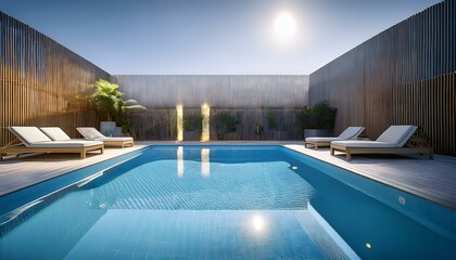 Luxurious 5-star ultra-luxury hotel pool