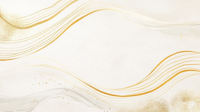 Ivory and gold lines creating a balanced certificate design with a modern touch.