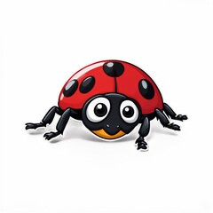 Obraz premium ladybug on white background
