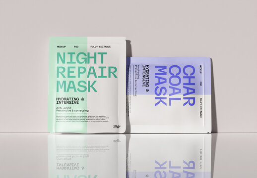 Sheet Mask Branding Mockup