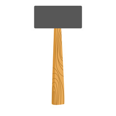Woodwork hammer with wooden handle