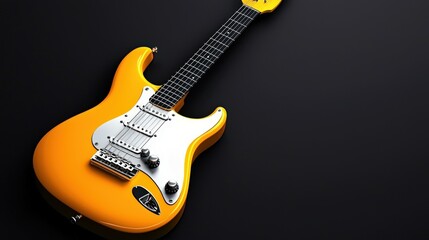 Electric guitar on a dark background