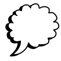 Vector blank empty speak bubble  chatting or message box set