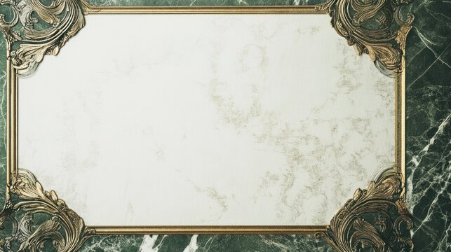 White and gold certificate layout, emphasizing the significance of success.