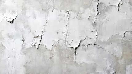 Obraz premium Textured Gray Wall with Peeling Paint