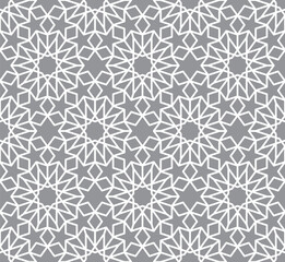 GIRIH_5. Seamless geometric pattern. Background vector illustration. Seamless girih pattern. Traditional Islamic Design. Mosque decoration element. Morocco seamless vector pattern.