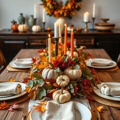 Naklejka premium table setting for a dinner