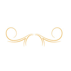 Fototapeta premium Elegant gold divider thin line