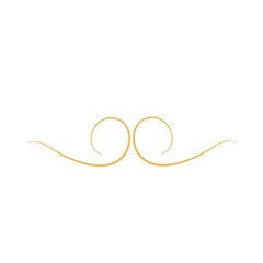 Elegant gold divider thin line