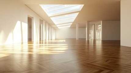 Fototapeta premium Spacious and Bright Modern Interior with Natural Light