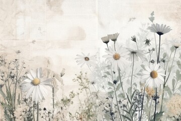 Naklejka premium Daisy backgrounds flower plant.