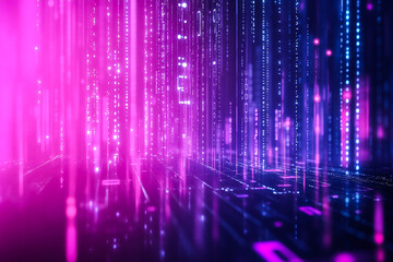 Futuristic Digital Background for Network, Technology, and Science Concepts