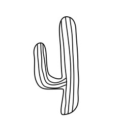 Boho Cactus Silhouette