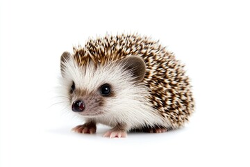 Obraz premium A small hedge sits on a white surface, ready for use in various settings