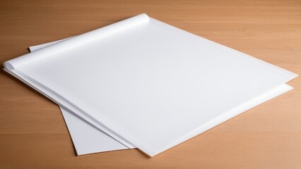 High-quality tracing paper mockup ideal for displaying delicate design concepts, sketches, or branding on semi-transparent paper with a photorealistic effect.