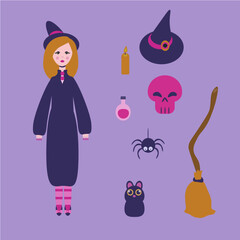 set of halloween icons
