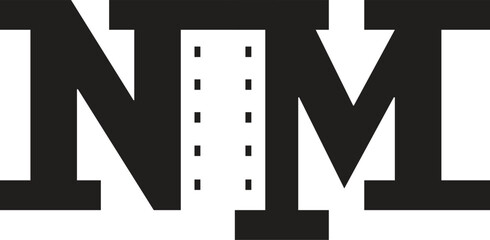 Obraz premium Vector icon design elements for business. M letter Letter N Logo