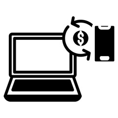 digital payment icon element for design