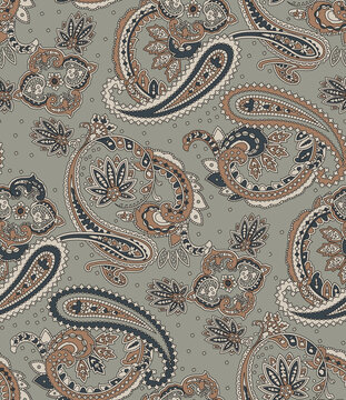 seamless pattern with paisley