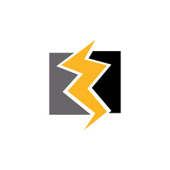 Flash lightning thunder bolt logo design