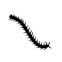 Centipede silhouettes vector
