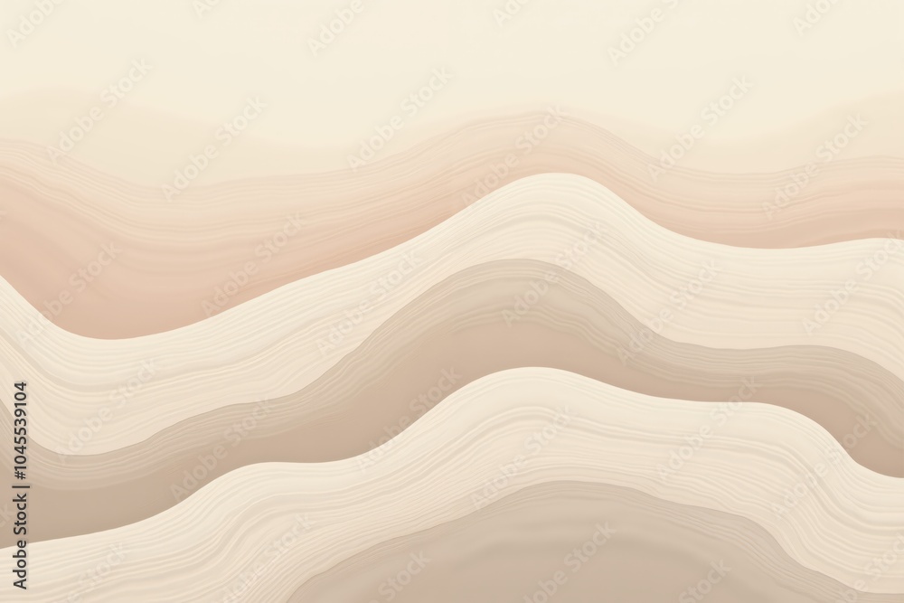 Canvas Prints Abstract earth tone wavy pattern design for modern interior decor.