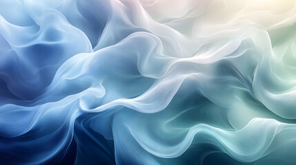 Obraz premium A Vibrant Abstract Background in Shades of White, Blue, and Green for Social Media Use