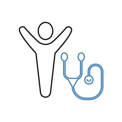 checkup concept line icon. Simple element illustration. checkup concept outline symbol design.